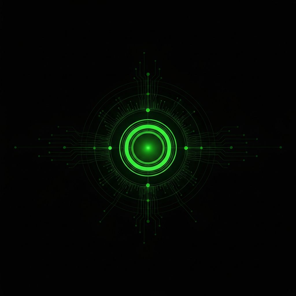 Orbit unified memory engine visualization - data streams converging into a central intelligence core